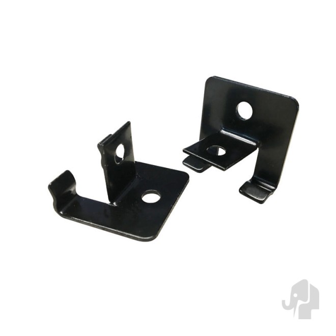 RVS Eindclips Zwart 25st